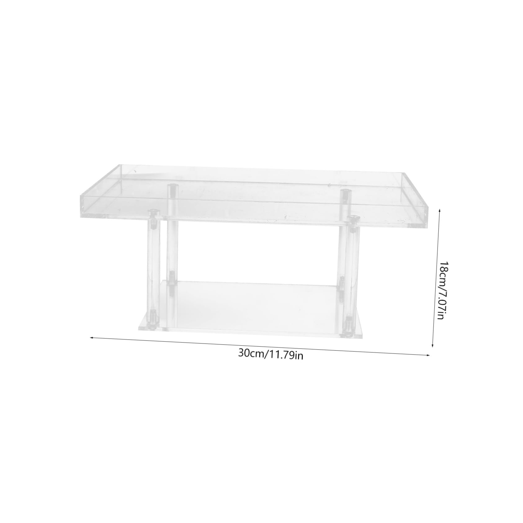 VINTORKY Acrylic Display Riser Stand for Home Organization Multi Functional Dessert Organizer for Cosmetics Jewelry and Perfume Space Saving Desktop Decor and Display
