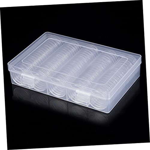 2 sets caja de almacenamiento para monedas portátil miniatura 2