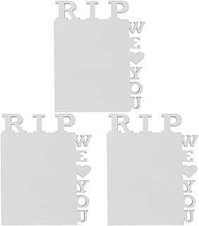 COHEALI Rip Photo Frame Keychain Blanks 3pcs Sublimation Blanks White DIY Photo Frame Board Hardboard Photo Frame Sublimation Heat Transfer Printing Board Photo Blanks White Picture Frame