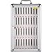 VEVOR 36-Slot Cell Phone Locker – Silver Aluminum with Key Lock Portable Handle, Handwritten Tags, and Wall-Mount for Offices, Classrooms, Gyms