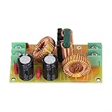 DC LC Filter Module 50V 10A 20A FR4 Fiberglass PCB with Inductor Capacitor Design for EMI Electromagnetic Interference Reduction in Automotive Motorcycle and Industrial Power Supply Applications(10A)