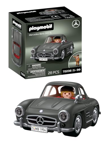 PLAYMOBIL | Cars x Mercedes‑Benz 300 SL | Deportivo Legendario en edición de coleccionista con Figura y Accesorios | para Fans a Partir de 5 años | 72238