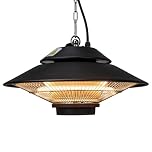 SIP Infrared Halogen Heater 230V 1.5kW Hanging Electric Patio Heater with Remote Contol 5118 BTU/hr