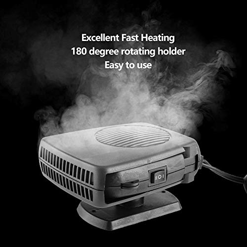 Portable Car Heater, 12V 200W ABS Portable Car Auto Heater Cooler Dryer Demister Defroster for Quickly Defrost Defogger Demister