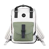 Himawari Mochila feminina vintage impermeável de nylon para laptop, bolsa de trabalho de 37.8 cm, 16,5L, compartimento para laptop de 14 polegadas, regular, nº 201-01