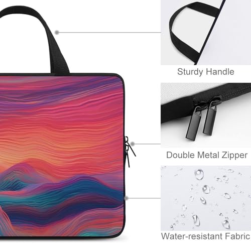 Sac bandoulière ordinateur 13 pouces à rayures colorées