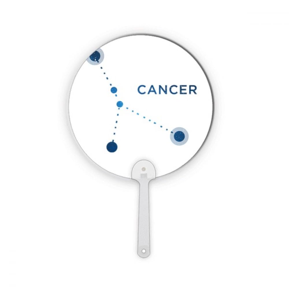 Éventail Cancer zodiaque rond aux finitions soignées pour art mural