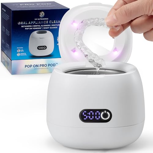 Ultrasonic Retainer Cleaner Machine for Invisalign – 45kHz Ultrasonic 