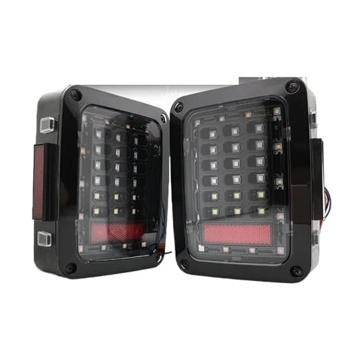 Feux arrière pour Jeep Wrangler JK 2007-2015 avec feux de jour et de stop version Europe clairs