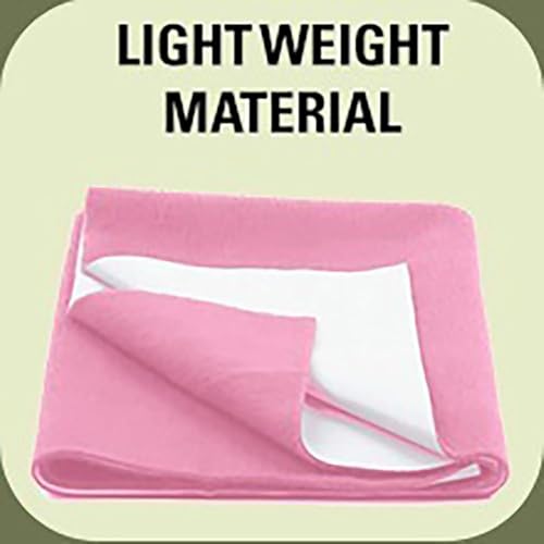 Image of Crib Mattress Protector Dry Sheet, Waterproof Bed Protector Sheets, Reusable Rubber Sheets for Children, Adults & Pet, Leak Proof Mats for Home, Outdoor & Travel (Medium 30 inchx40 inch) (Orange)