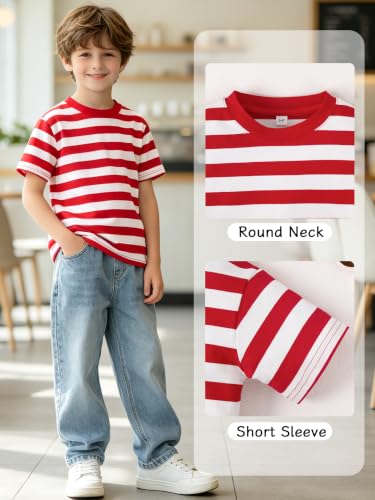 Image of Magic Park 6M-14Y Kid Striped T-Shirt Boys Cotton Tee Basic Top