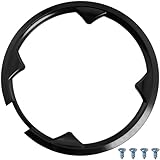 LUORNG 48 Teeth 4 Hole Pitch 12cm Bicycle Crankset Chain Wheel Cover Protector Chain Wheel Protective Cover 5 Screws Plastic Bicycle Protective Cover