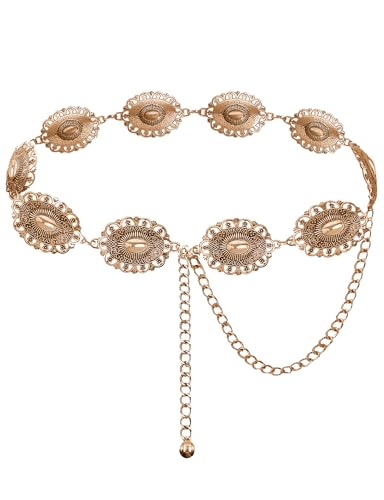 Western Metal Concho Belt to Dress Up Denim