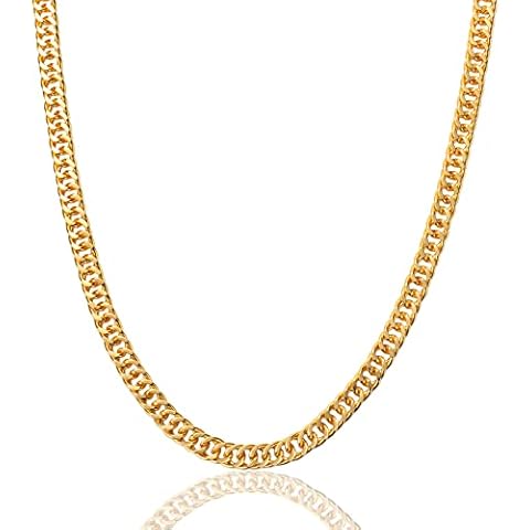 FACATH Gold Chains for Women, Hip Hop Costume Jewelry Gold Chain for Women Men Gold Acrylic Chain Rapper Faux Gold Chain Necklace Costume Accessory, Gold Chain Costume Jewelry Cover