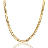 FACATH Cadena de oro de los años 80 y 90 para disfraz de hip hop, cadena de oro para mujeres y hombres, cadena de acrílico dorado, cadena de oro sintético, accesorio de disfraz, 70 cm, Plata esterlina