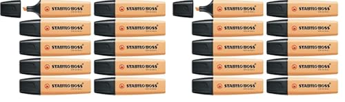 STABILO - Textmarker - BOSS ORIGINAL Pastel - 20er Pack - sanftes Orange