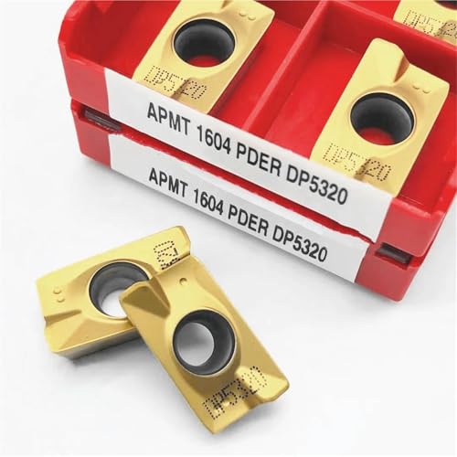 Juego de 10 Fresas APMT1604 PDER DP5420 para Torno CNC miniatura 5