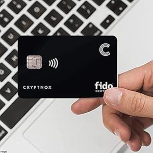 Cryptnox FIDO2 Security Key Smart Card with Physical 2FA and U2F FIDO as Second Factor – Works with NFC Supported…