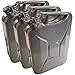 Produktbild BAUPROFI 3er Set 20 Liter Benzinkanister Metall GGVS mit Sicherungsstift GRAU