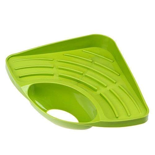 MOSHTU Plastic Wall Mounted Kitchen Sink Tool Corner Storage Rack