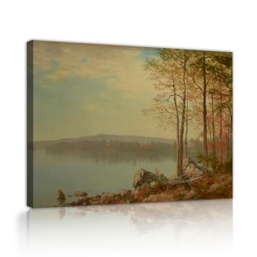 Impression d'affiche sur toile d'Albert Bierstadt pour une ambiance nature sereine