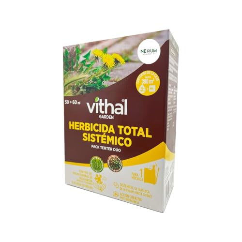 TERTER DUO Herbicida Total 50ml + 60ml | Elimina Malas Hierbas de Todo Tipo | Alternativa Eficaz al Glifosato (Roundup) para 15L de Agua | Cubre 300 m² | Solución Total 2 en 1 | Nexum Market (1)