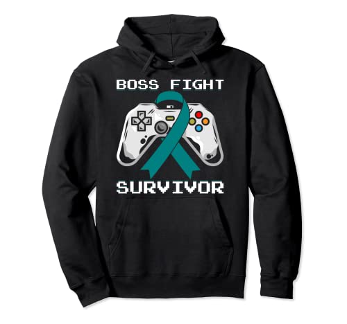 Ovarian Cancer Survivor Boss Fight Gamer Sweat à Capuche