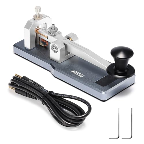 XIEGU VK-5 Mini CW Straight Key, Portable Morse Code Key