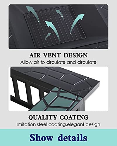 Bestmassage JS-S931 Fire Pit 32In Square Metal Firepit Patio Bbq Fireplace With Charcoal Rack Mesh Cover Poker For Camping Bonfire Picnic Outdoor Heating thumb #3