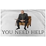 Banger - Dr. Phil You Need Help Meme Funny Motivational Inspirational Office Gym Wall College Dorm Room Decor Design on a 3X5 Feet Flag with 4 Grommets for Easy Wall Hanging. Authentic BANGER FLAG