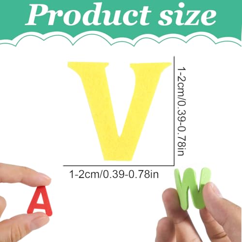 WUSJCOF 260 Piezas Letras de Goma EVA, Adhesivos de Letras de Espuma, Alfabeto Autoadhesivo para Manualidades, Niños, Inicio Escolar, Decoración Escolar (Multicolor)