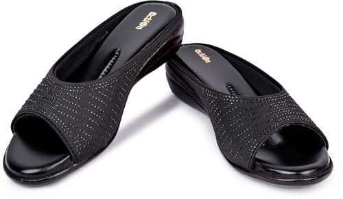 Image of Action Women's Suede Platform Sandals|Open Toe| | Ankle Strap Black