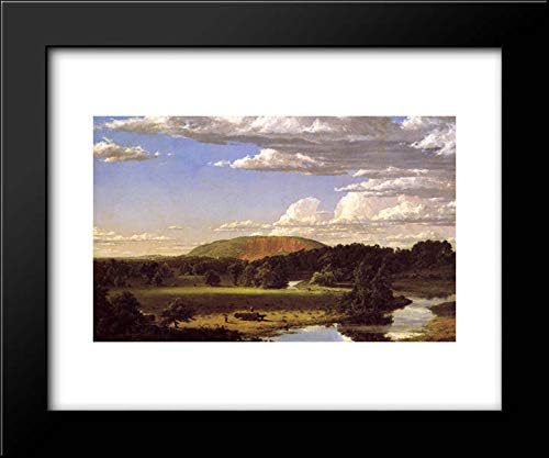 West Rock, New Haven 24x20 Framed Art Print by Frederic Edwin Church