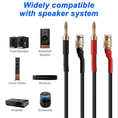 Cable de audio tipo banana de 4mm a poste de unión macho a hembra de 80cm 7
