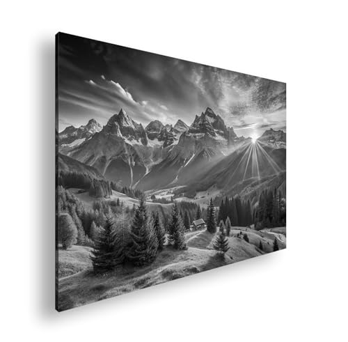 Produktbild Sonnenaufgang Alpen BW Groß
