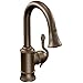 Moen S6208ORB Woodmere One-Handle High Arc Pulldown Single Mount Bar ...