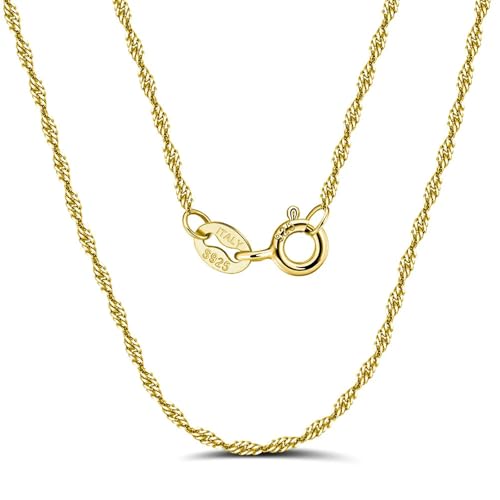 [�����ȓX] BSC-19 �C�^���A�� 14K 18K �S�[���h���b�L 925 �X�^�[�����O�V���o�[ �ו��`�F�[���l�b�N���X ���f�B�[�X �C�^���A��