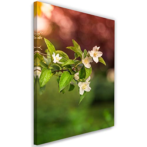 Photo sur Toile XXL Fleurs pour un salon nature et feuillage vert 70x100 cm