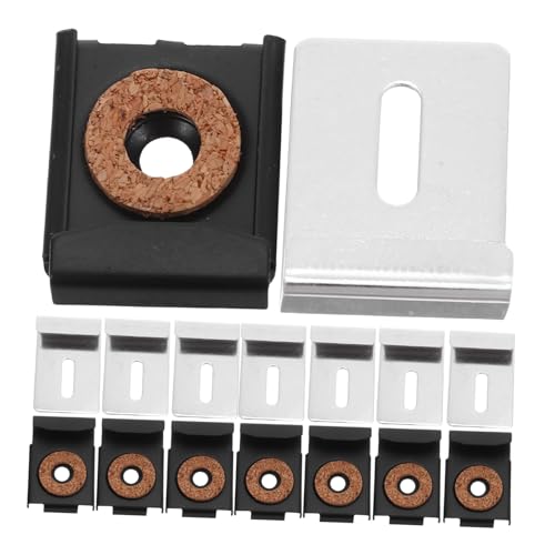 ノーブランド品 4 セット鏡クランプ ステンレス製ガラスホルダークリップ 厚対応 壁掛け用フレームレスミラー固定具 浴室リビング多用途設置可能