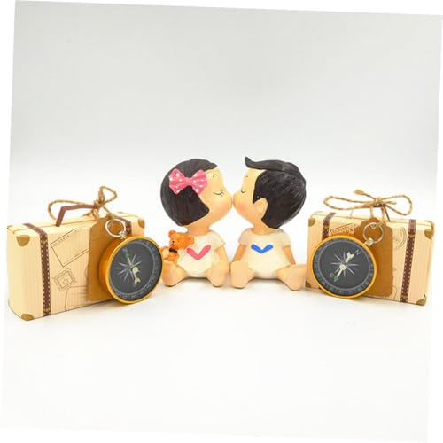 Set 4 brújulas portátiles Toddmomy para camping miniatura 4