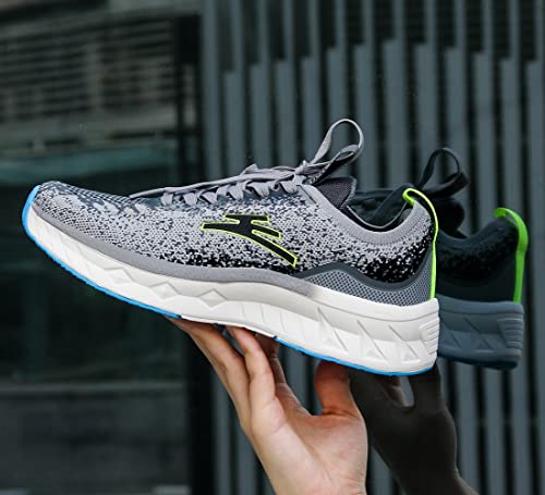 Feethit Womens Comfortable Workout Shoes Slip Resistant Gym Sneakers Non Slip Tennis Shoes Lightweight Walking Shoes Breathable Running Shoes Grey Size 10 #TOP7