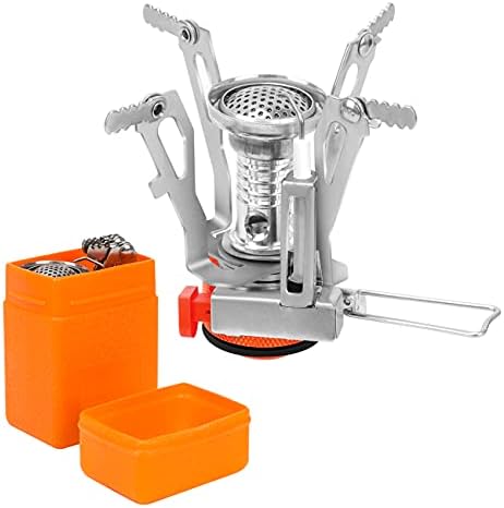 Camping Stove, LAMA 3000W Portable Windproof Camping Gas Stove Mini Burner with Piezo Ignition and Carrying Case for Picnic Backpacking Trekking