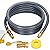 30FT 3/4" ID Natural Gas Hose with Quick Connect 3/4" ID Natural Gas Hose with Quick Connect Fittings for NG/LP Propane Appliances, Grill,Patio Heaters,Generators, Indoors & Outdoors
