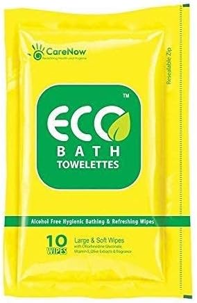 Wipes Large Zip Lock Towelettes 8 Packs X 10 Wipes Alcohol Free Antiseptic Wet Wipes For Cleansing, Protecting & Moisturizing