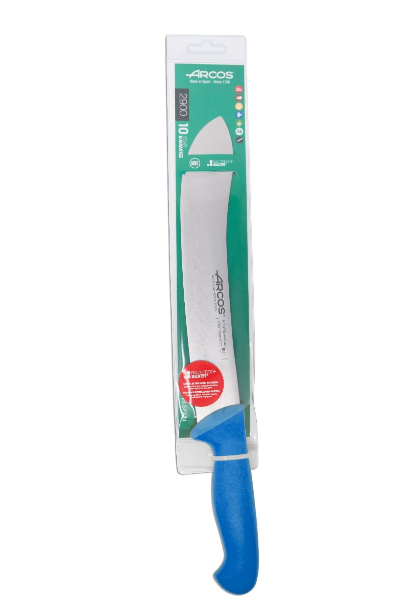 Arcos Couteau de Boucher Acier Inoxydable Nitrum Série 2900 Bleu