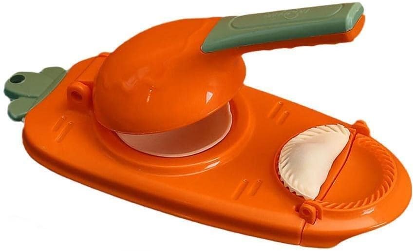 Gujiya Maker Machine Ghughra Momos Making Dumpling Skin Press Mould 2 in 1 Dumpling Maker Mould Machine Kitchen Dumpling Making Tool Gift for Diwali,Holi (1Pcs)