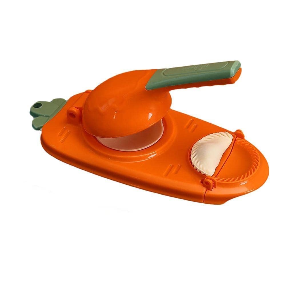 Gujiya Maker Machine Ghughra Momos Making Dumpling Skin Press Mould 2 in 1 Dumpling Maker Mould Machine Kitchen Dumpling Making Tool Gift for Diwali,Holi (1Pcs)