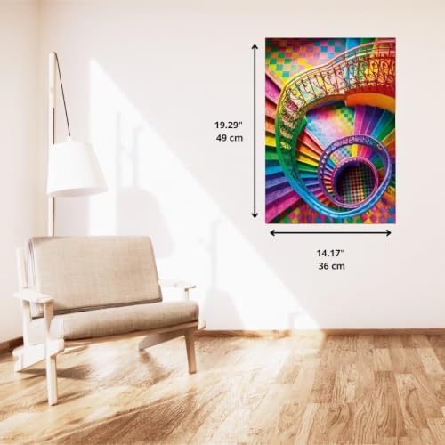 Puzzle Compact 500 pièces : Escaliers Colorboom Clementoni Puzzles - vue 8