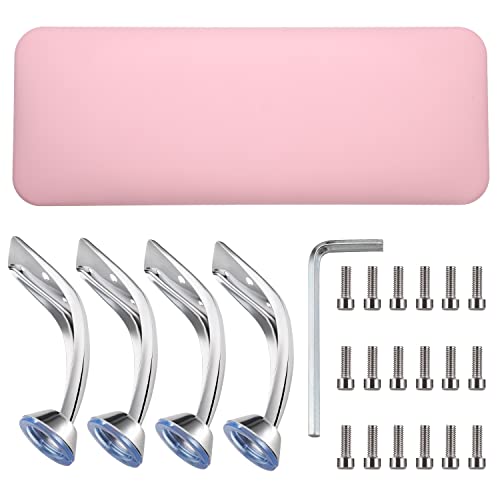 Noverlife Pink Nail Arm Rest, Microfiber Leather Manicure Hand Rest Cushion, Professional Non-Slip Foot Hand Arm Wrist Pillow Stand Hand Holder For Toe & Fingernails Nail Tech Use - Pink #TOP2