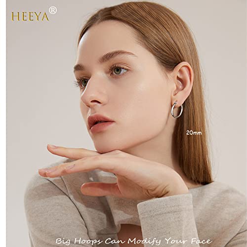 Sterling Silver Hoop Earrings Small Silver Hoop Earrings 3 Pairs 925 Sterling Silver Hoop Earrings For Women Silver Hoop Earrings Set For Girls, Cartilage Sleeper Silver Earrings Lightweight Earrings #TOP5